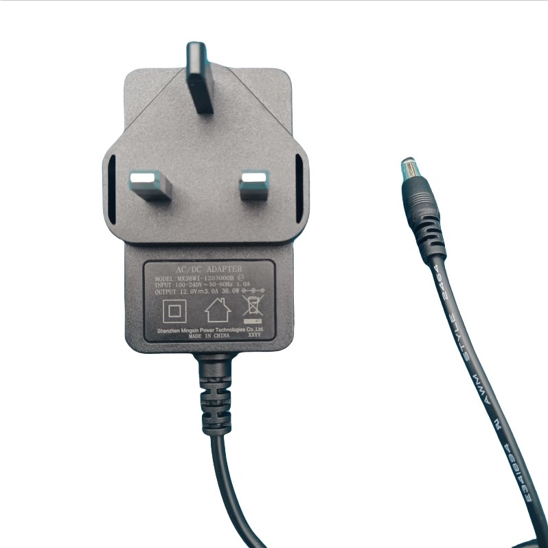 Adaptador de potencia de 12V 3A con Singapur Safety Mark CE