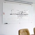 Anti-Glare Magnetic Glass Whiteboard with Pen Tray for Classroom1