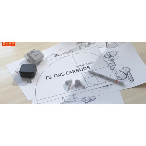 TWS-T5 earphone stereo nirkabel sejati