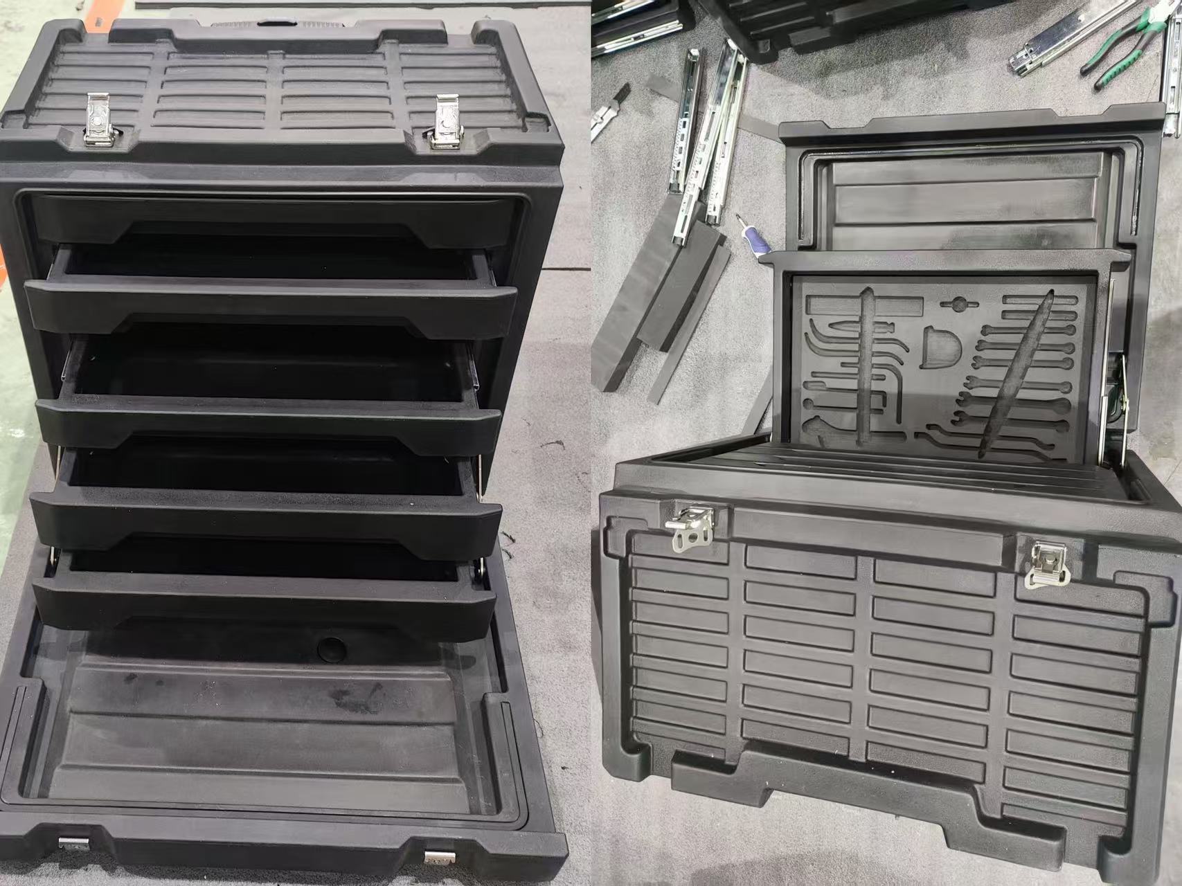 Caja de herramientas de moldeo rotacional