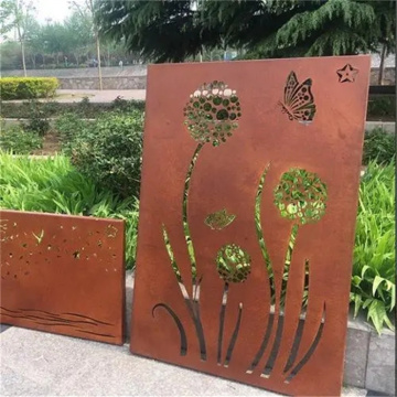 Weather resistant steel wall display