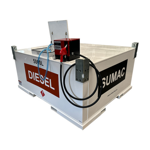 Tanque diesel de pared simple de 5000 litros con bomba