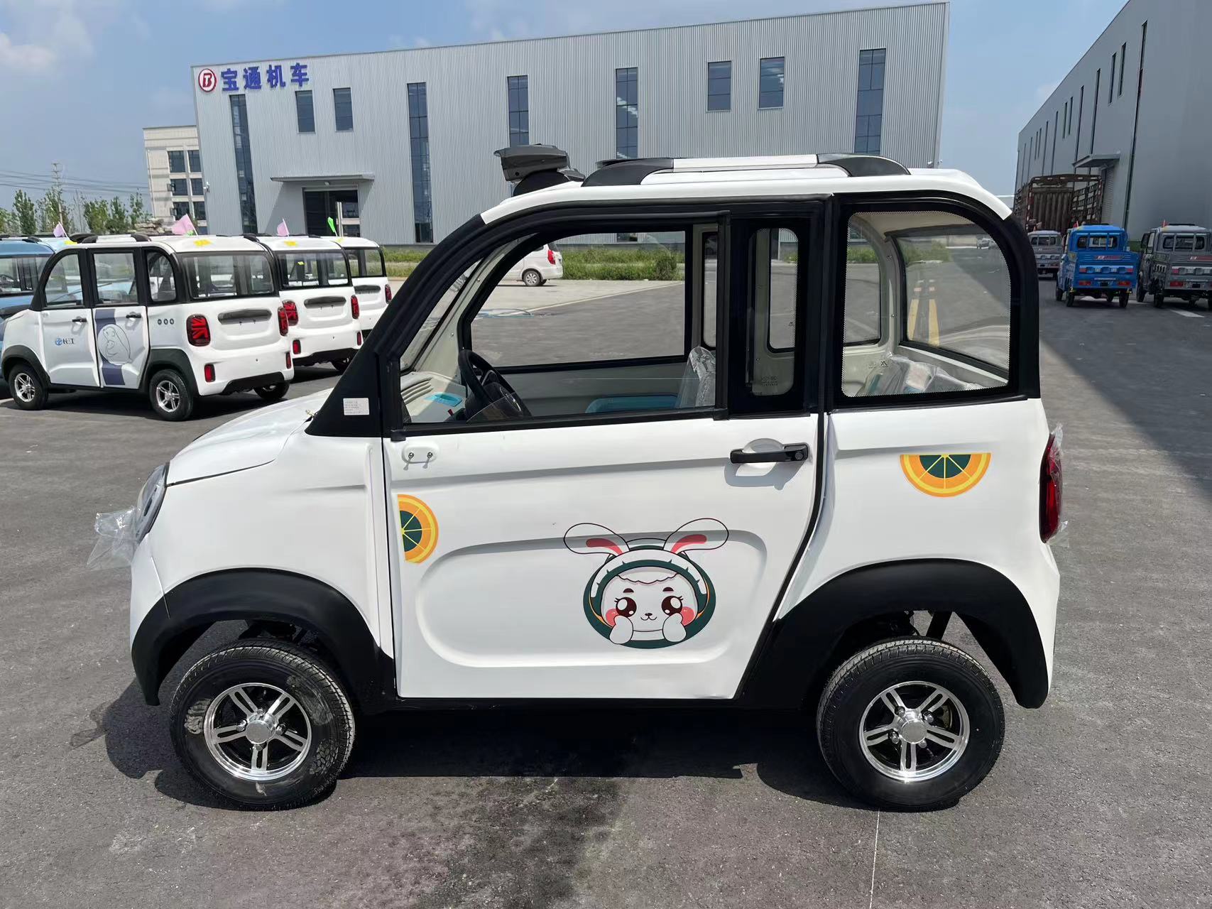 longmao two door electric tricycles closed