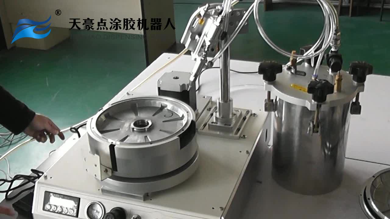 Rundprodukte Automatischer Roboter-Kleber-Dispenser Drehspaltentisch TH-2004L1-KJ1