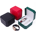 Logo personalizzato Packaging di lusso per orologi da uomo carta da esposizione all&#39;interno della scatola da viaggio per orologi da regalo di plastica bianca in plastica da donna in plastica