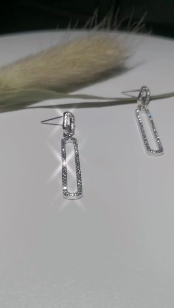 silver earrings
