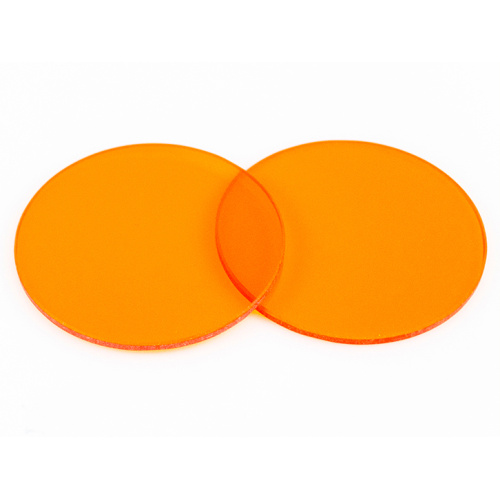 O que é o vidro óptico laranja com corte de passagem longa da série CB?