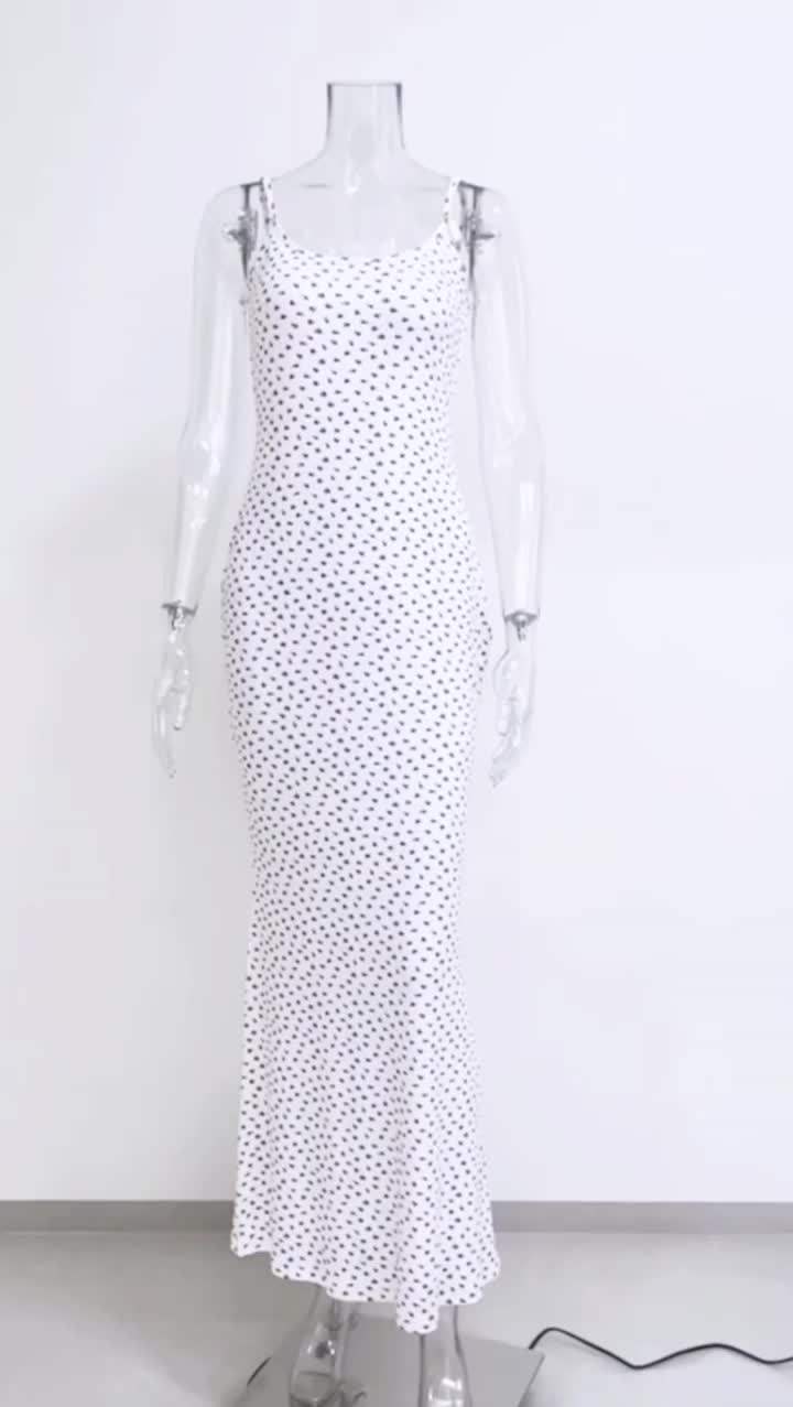 Women's Spaghetti Strap Sleeveless Stylish Elegant Sexy Dress Solid Color Slimming Evening Maxi Long Mermaid Gown Bodycon Dress - Buy Wholesale Boutique Chic High Street Sleeveless Ladies Night Dresses Black Plain Dy…
