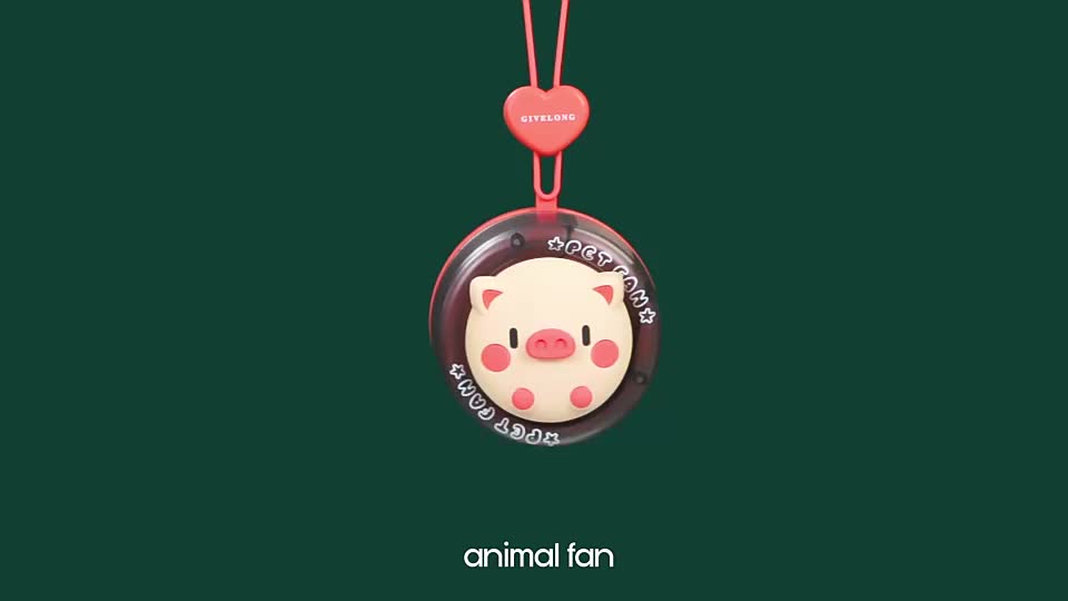 Factory New Arrival Handheld Leafless Design Cute animal Personal Strong Wind Battery Operated USB Fan Adjustable Speed1