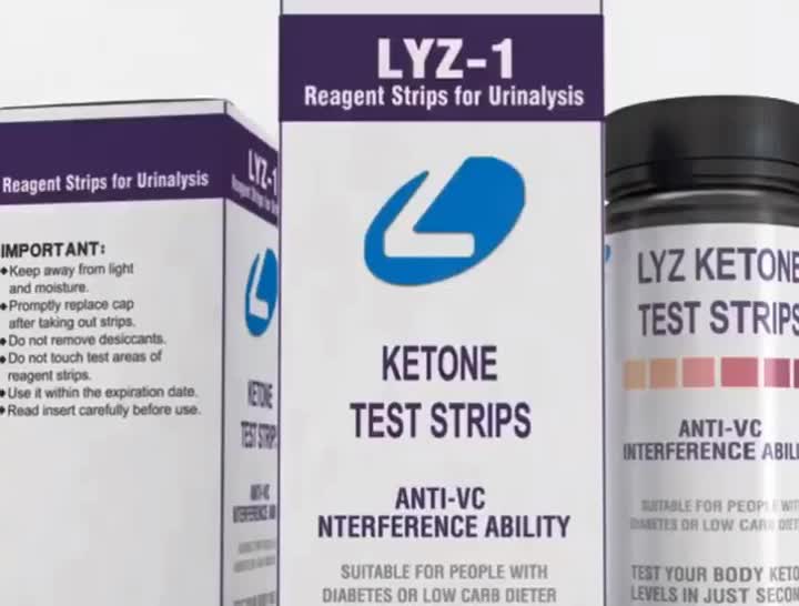 Lyz Urin Dip Teststreifen Ketostreifen Test Keton - Kaufen Sie Keton Teststreifen, Urinteststreifen, Ketostreifen Produkt auf Alibaba.com.mp4