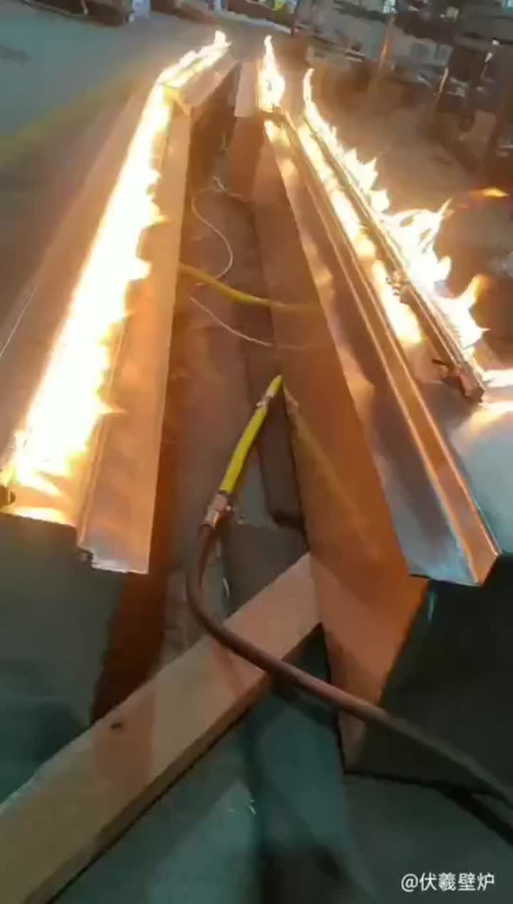 Video de chimenea de gas lineal