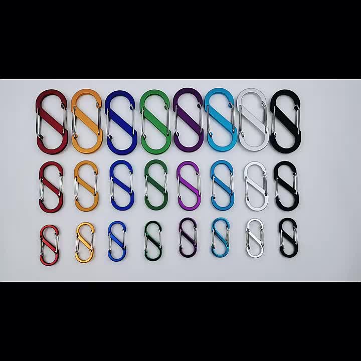 S carabiner ਹੁੱਕ ਅਤੇ ਕਲਿੱਪ