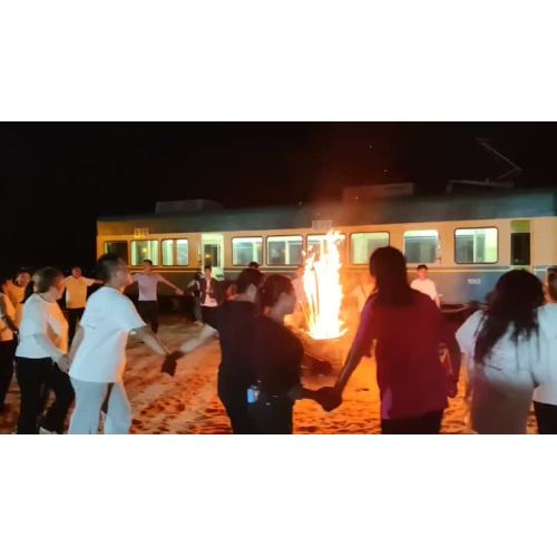 Company team building - bonfire party