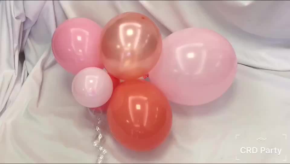 Hot sell Amazon birthday party Burgundy  pink Balloon garland Arch kit1