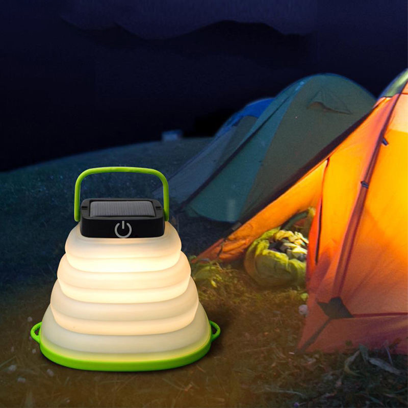 USB -wiederaufladbare tragbare Camping -Laterne faltbar