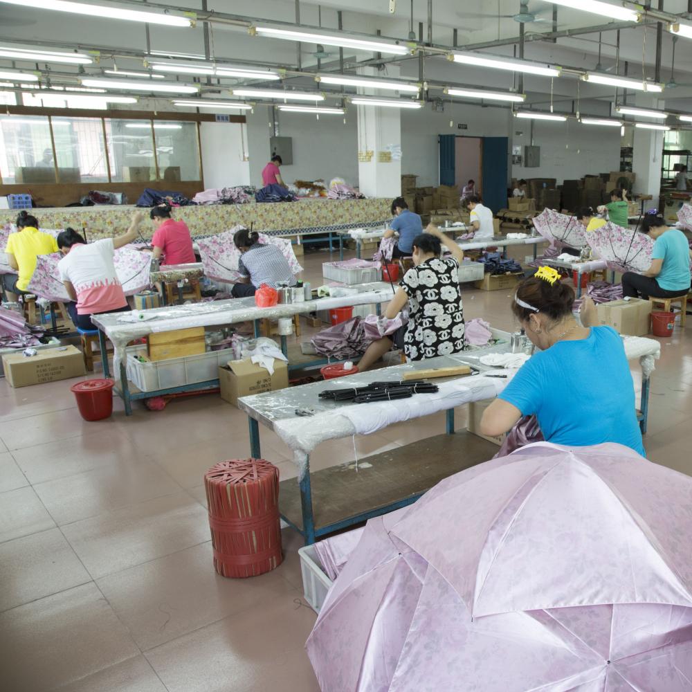 Umbrella Hand Sewing Station