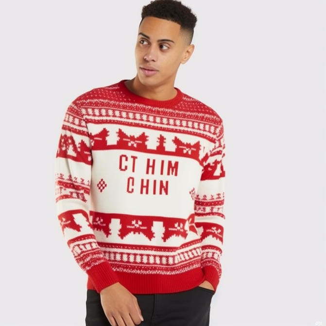 Red And White Sweatshirt 3 Png