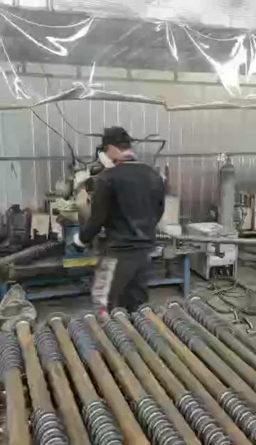 robot welding screw pile
