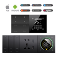 3 Gang 3 Way Zigbee WiFi & BLE Smart Life App Remote Control Wall Touch Smart Home Light Switch1