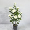 High Quality Silk Camellia Potted Tree for Home Decor1