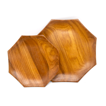 Natural Wooden And Eco-friend Creative Irregular Wooden Plates Teak Wood Serving Many Kind Of Dishes1
