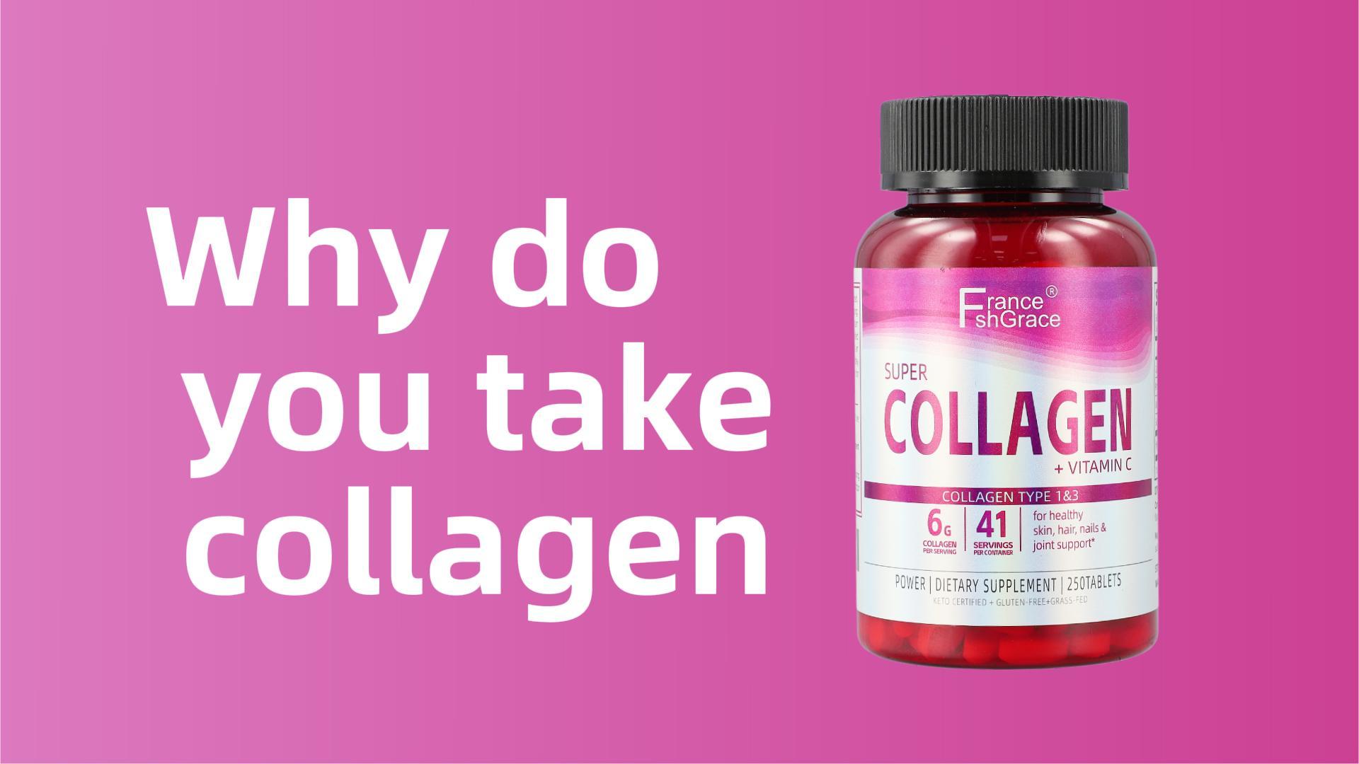 Super Collagen Plus Vitamin C and Nails Supplement, Includes Antioxidants, Tablet