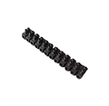 High-Quality Black 10A U-Style 12-Way Terminal Block with PE Material for Plastic Wire Connectors - Suitable for Low Voltage Equipment1