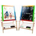 Children's Wooden Double-Sided Magnetic Drawing Board with Adjustable Paint Function - Perfect for Kids' Creativity1