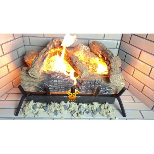 Vented ceramic logs vedio