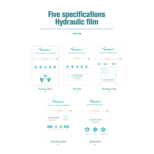 Caractéristiques du protecteur d'écran d'hydrogel