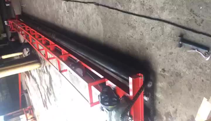 Three-roller concrete troweling equipment