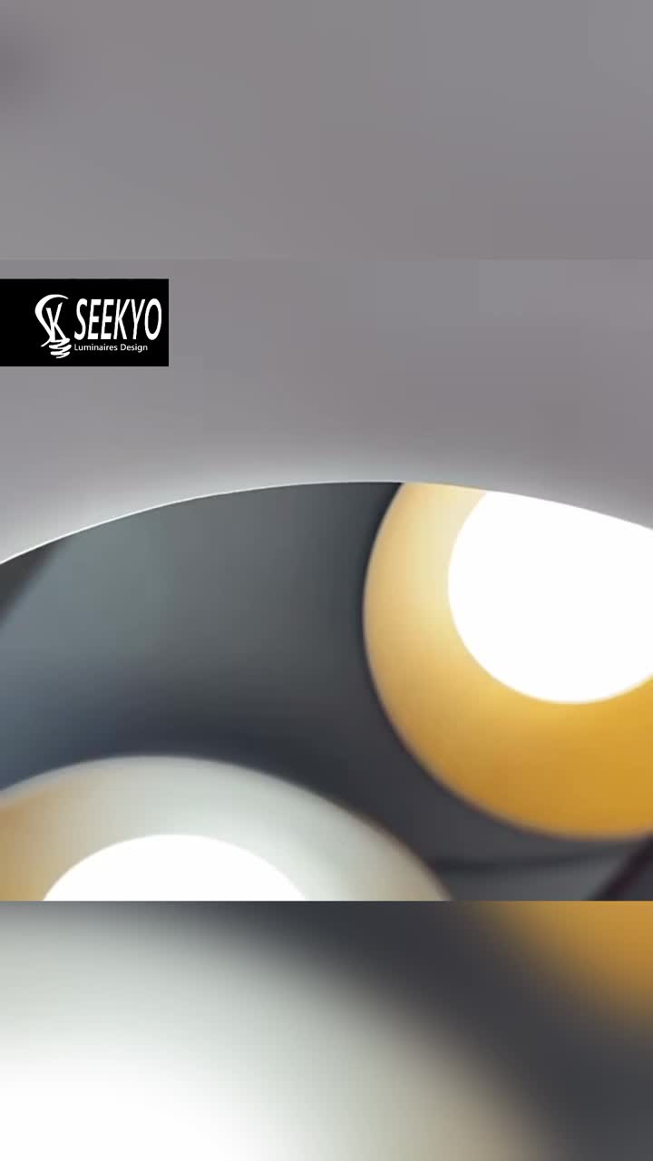 Holzkörnern dekorative runde moderne Deckenlampe