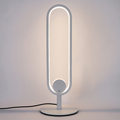 White Oval Girl's Vertical Study Lamp Table Lamp1