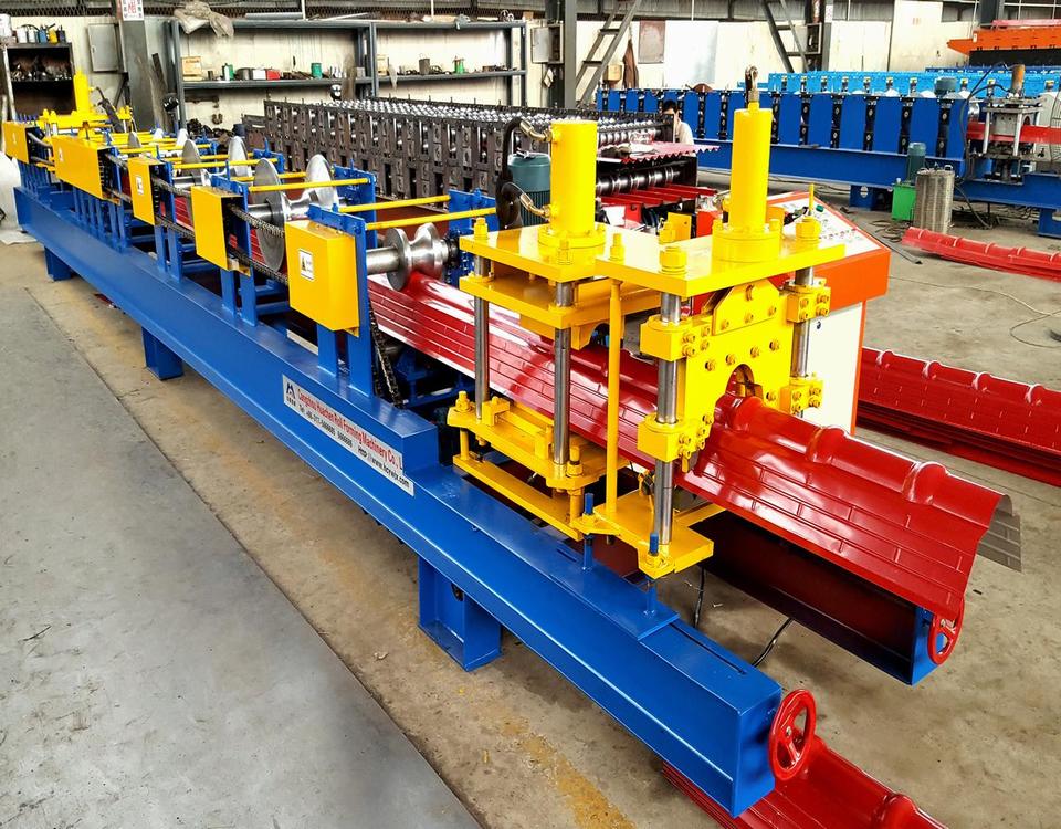 glazed tile ridge cap roll forming machine