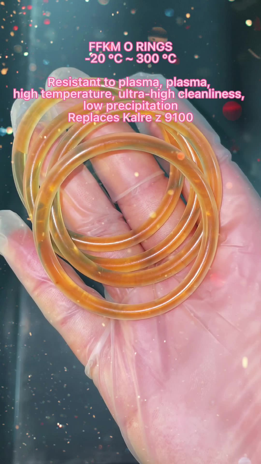 Διάφορα πολύχρωμα μεγέθους NBR EPDM Silicone Red Small Rubber O-Rings1