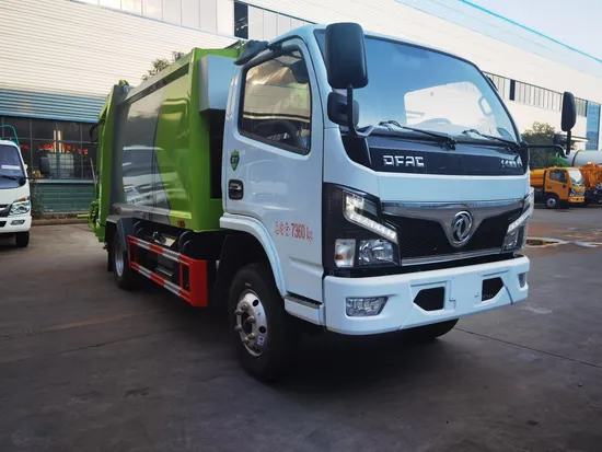 Kecekapan Tinggi &amp; Penjimatan Tenaga Dongfeng 4X2 7.5cbm Lori Tolak Berketumpatan Tinggi1
