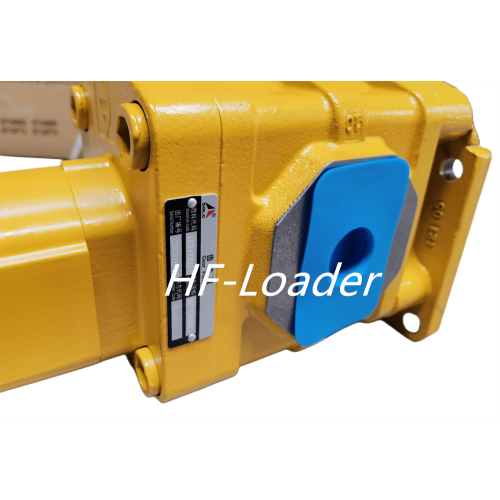 Hydraulic gear pump for wheel loader flowing oil