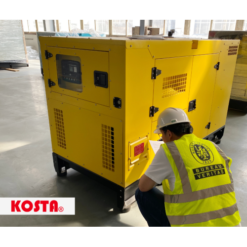 BV -expert Kom till Kosta Factory Do Inspection på Soundproof Type Diesel Genset