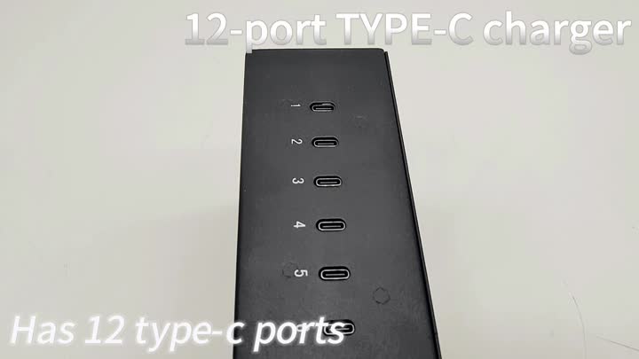 Cargador tipo C de 12 puertos