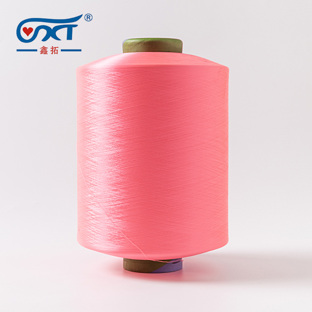 Pink 2075/3075/4075 polyester spandex covered acy yarn