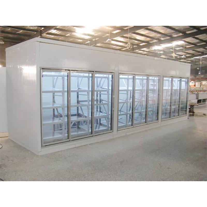 glass door refrigeration room