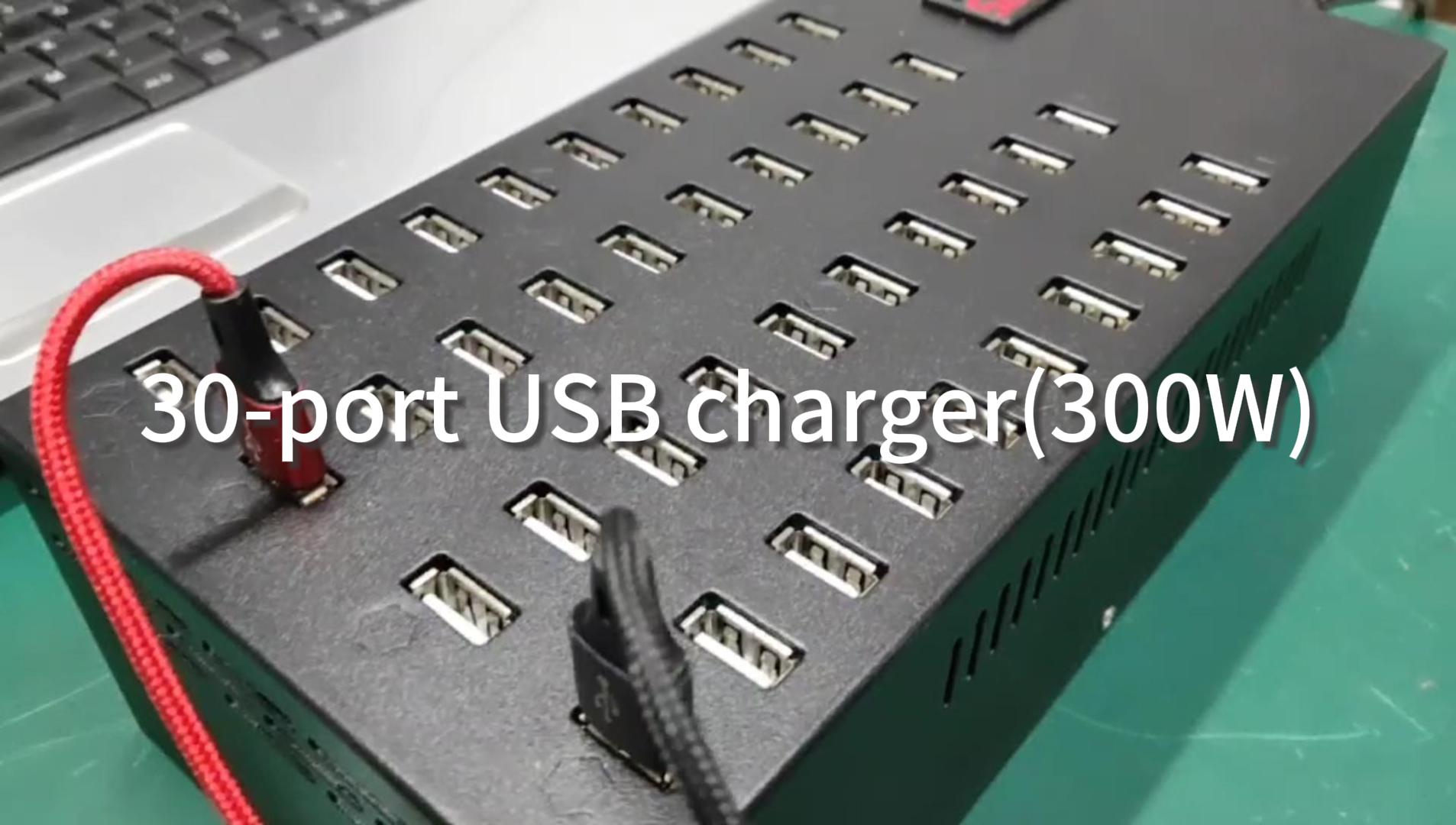 carregador USB de 30 portas