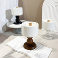 Nordic Style Ceramic Candle Holder Retro Table Lamp1