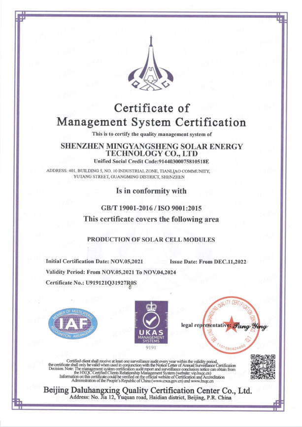 ISO Certificates