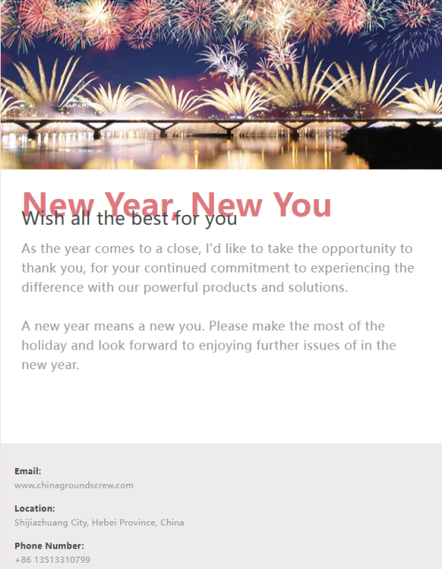 Happy New Year of All Customer and Partner!