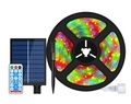 Solar LED Strip Light with Remote Control - 2835 LEDs, 5M Roll, IP65 Waterproof, RGB/Warm White/Blue - Outdoor Lighting1