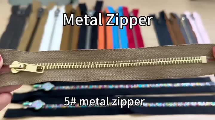 Nylon metal zipper long chain