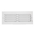 1CB 8\" x 4\" Curved-Blade One-Way Ventilation Grille: Steel Sidewall/Ceiling Register Air Outlet Vent Cover1