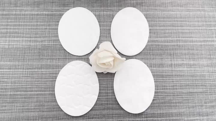 Oval cotton pads