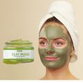 Private Label Green Tea Clay Mask for Deep Cleaning Face, Neck, and Nose1
